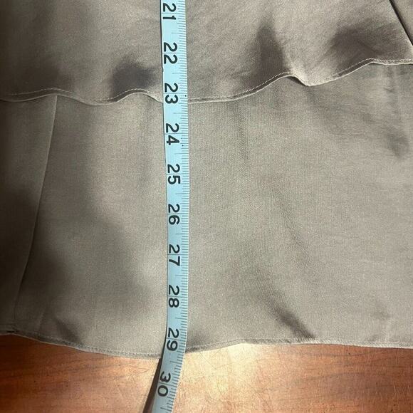 Fashion Bug Silver Grey 1X Layered Ruffly Sleeveless Women's Blouse Feminine - Picture 15 of 16